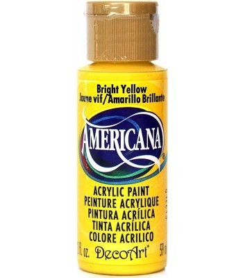Americana Acrylic Paint - Bright Yellow 2oz
